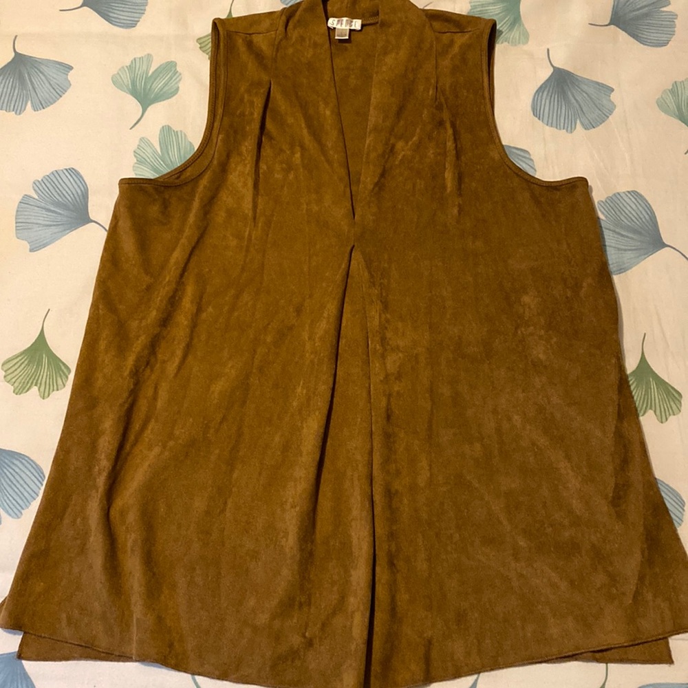 SPENSE faux suede top